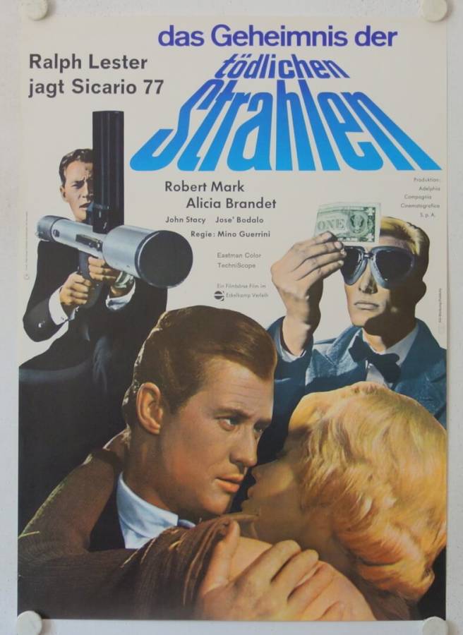 Das Geheimnis der tödlichen Strahlen originales deutsches Filmplakat